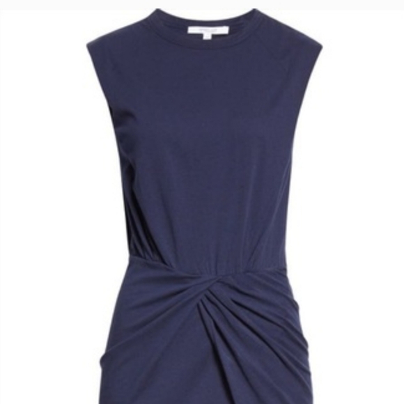 10 Crosby Derek Lam Sleeveless Navy Midi Dress XS New - Picture 7 of 10